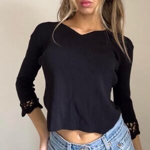 Jacadi Black Women's Blouse